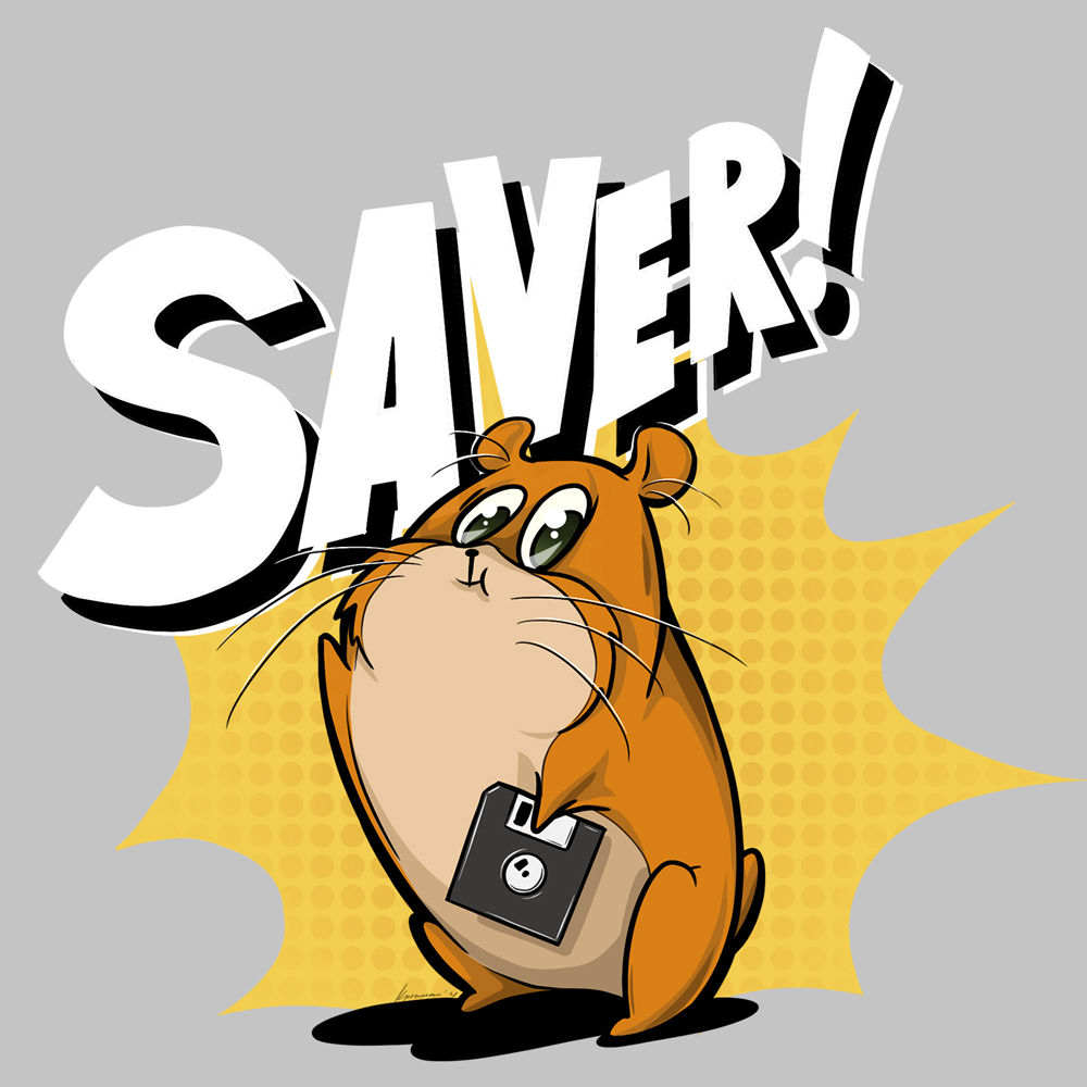 saver logo, download saver